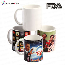 Sunmeta Fabrik liefern benutzerdefinierte Sublimation Tassen11oz Sublimation weißen Becher